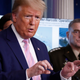 Donald Trump alongside Chairman of the Joint Chiefs General Mark Milley on March 1, 2020.